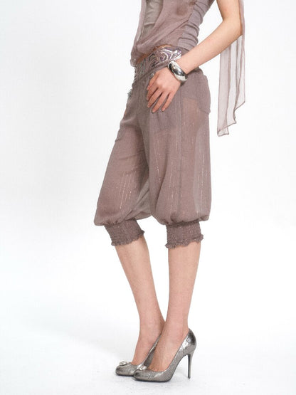Detachable Chiffon Lantern Pants【s0000017661】