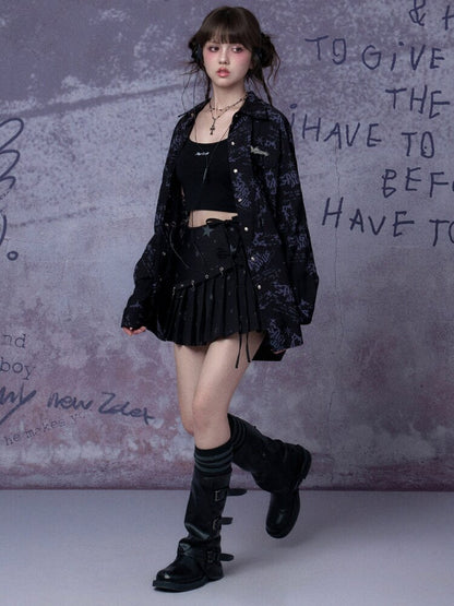 Printed Street Festival Shirt【s0000015761】