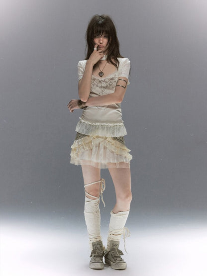 Sphenoid Witch Texture Lace Ruffled【s0000017037】