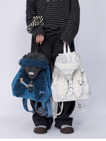 Rabbit Ears Cute Fur Crossbody School Bag【s0000014619】