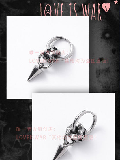 Rivet Star Heavy Gothic Earrings【s0000018980】