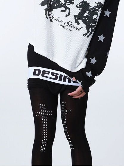 Black Modal Logo Pattern Panties【s0000016500】
