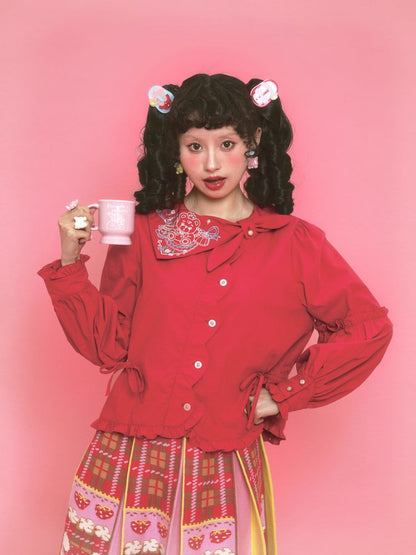 Vintage Versatile Shirt Blouse【s0000011172】