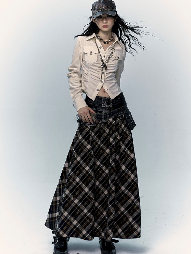 Long A-line Skirt【s0000011435】