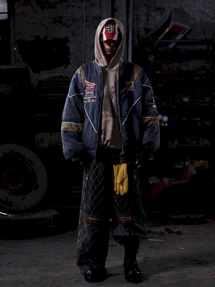PU Distressed Diamond Cargo Pants【s0000015175】