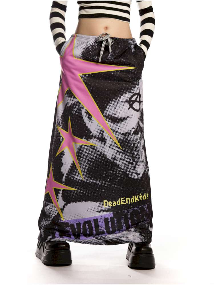 Vintage Printed Skirt Casual Loose Sweatshirt【s0000014905】