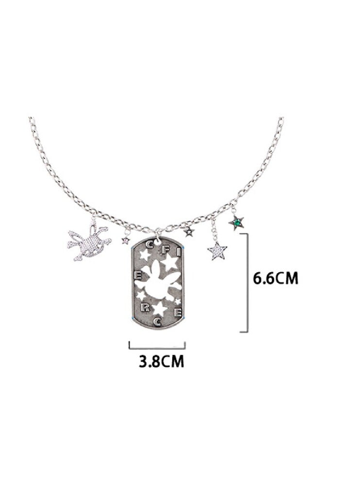 Rabbit Skull Pentagram Necklace【s0000016043】