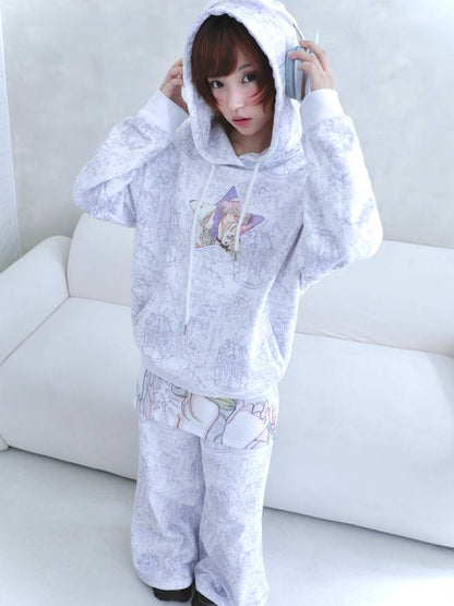 Star-Print Hoodie【s0000014438】