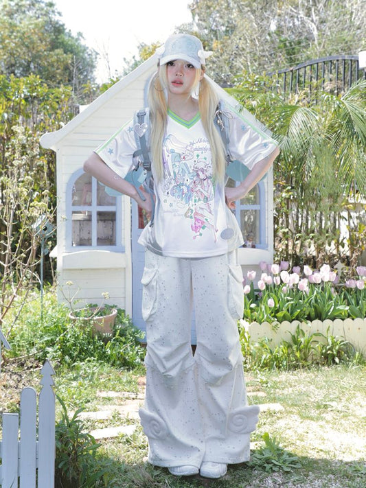 Patchwork Short Sleeve Jersey【s0000012338】