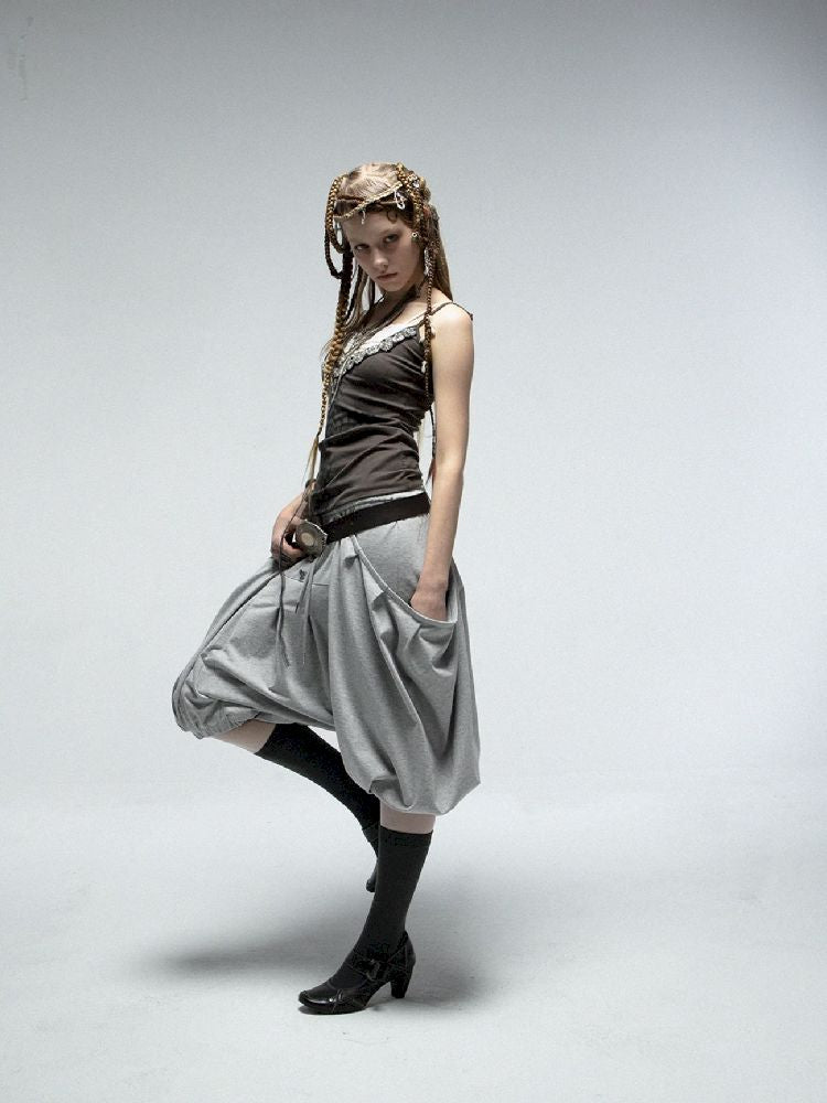 Haren Lantern Five Points Skirt Pants【s0000012209】