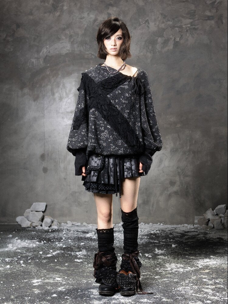 Cross Bat Sleeve Top【s0000015946】