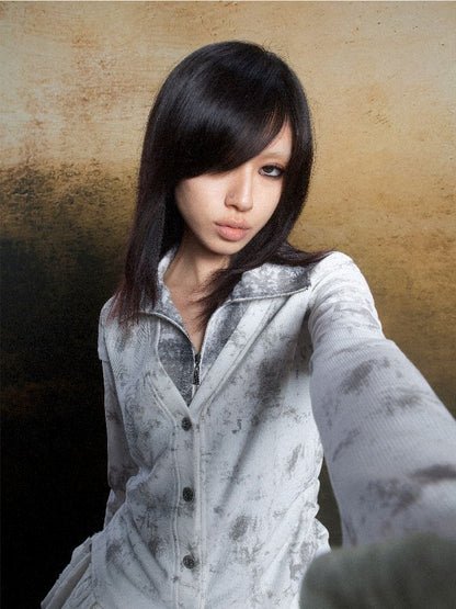 Plaid Colorblocking Splicing Dress【s0000011816】