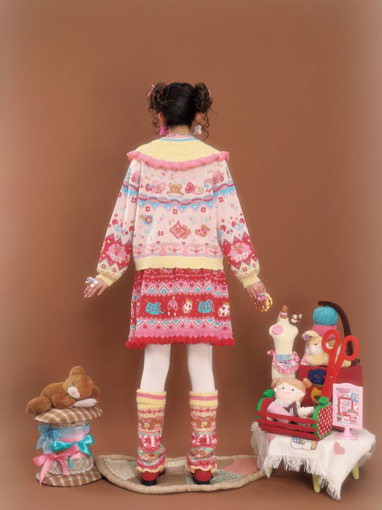 Gouache Contrast Knit Pullover【s0000015592】