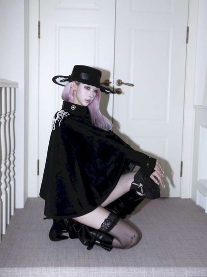 Detachable Fringed Buckle Cape【s0000015420】