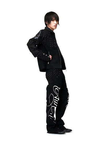 Retro Polka Dot Applique Jacket【s0000018208】
