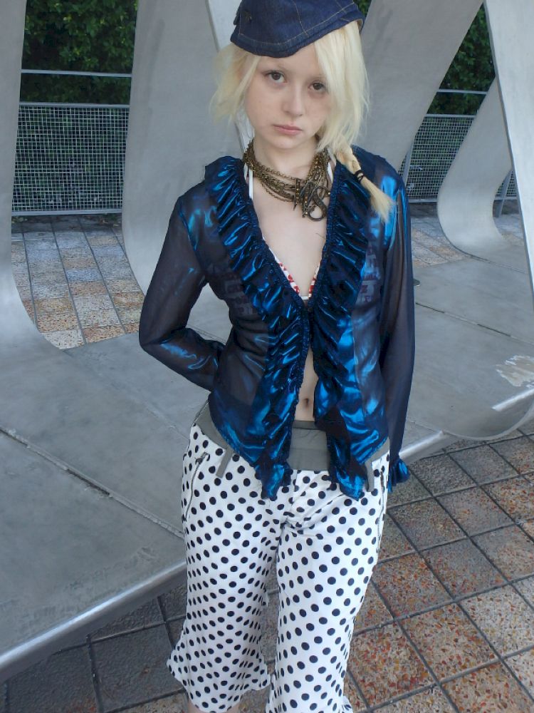 Polka dot wide-leg casual pants【s0000013180】