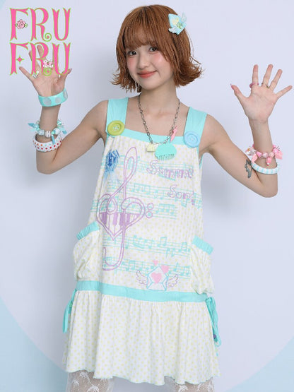 Printed Casual Mesh Tank Dress【s0000017762】