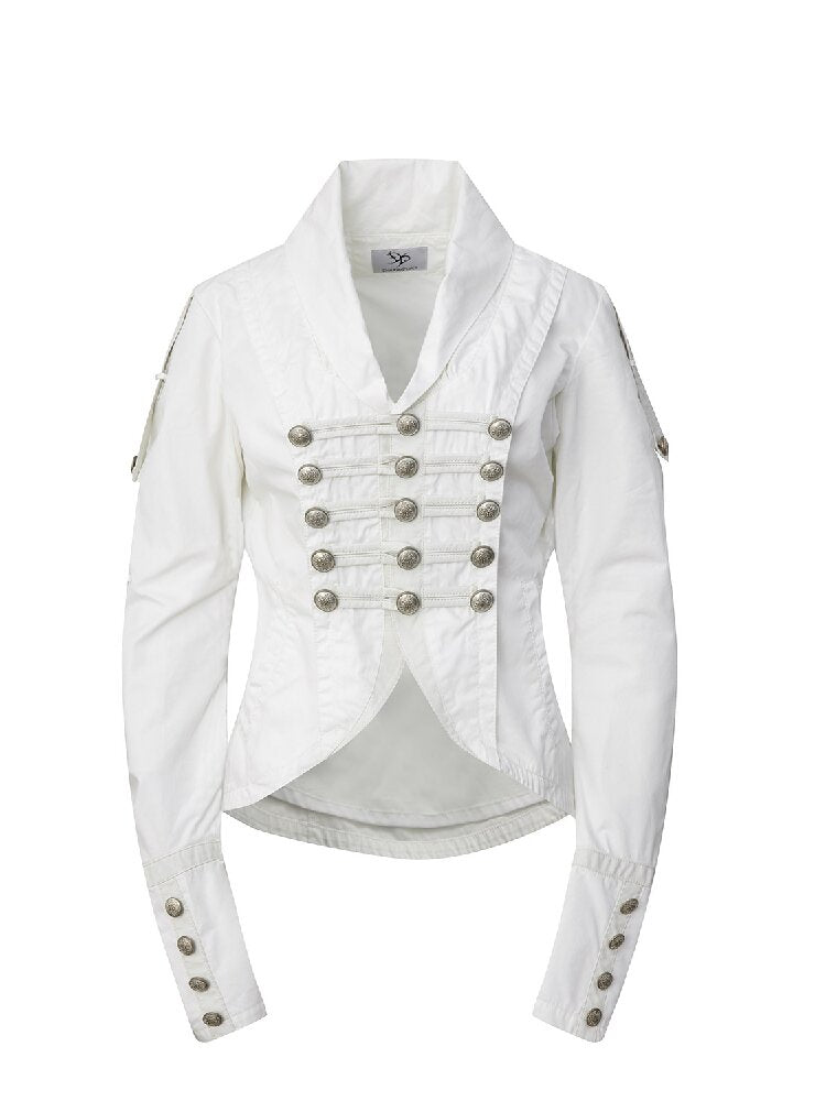 Washed Cotton Napoleon Jacket【s0000015909】