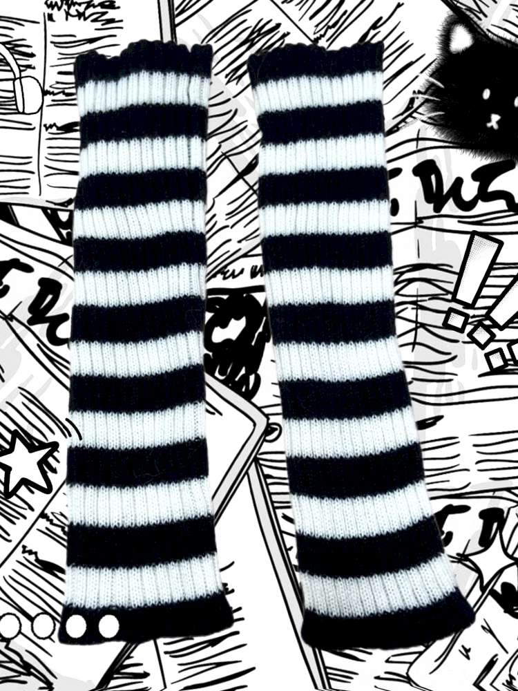 Oreo Stacked Knitted Sock Covers【s0000014621】