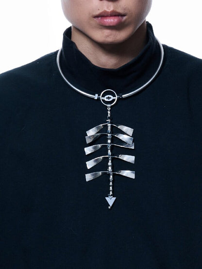 Spine Sweater Chain Punk Necklace【s0000018833】