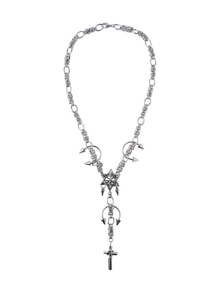 Forbidden Thorn Goth Heavy Necklace【s0000018984】