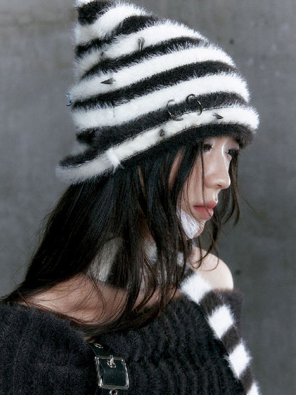 Studded Cat Ear Hat【s0000010394】