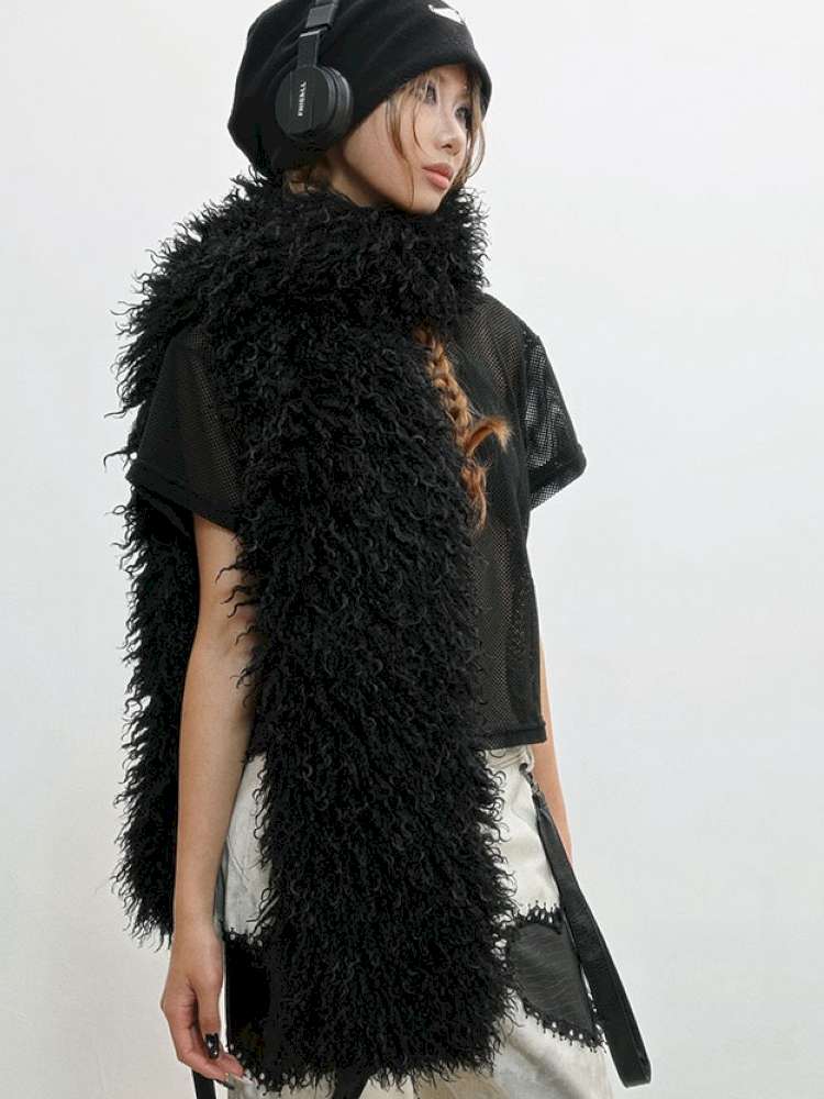 Imitation Sheep Wool Warm Scarf【s0000014833】