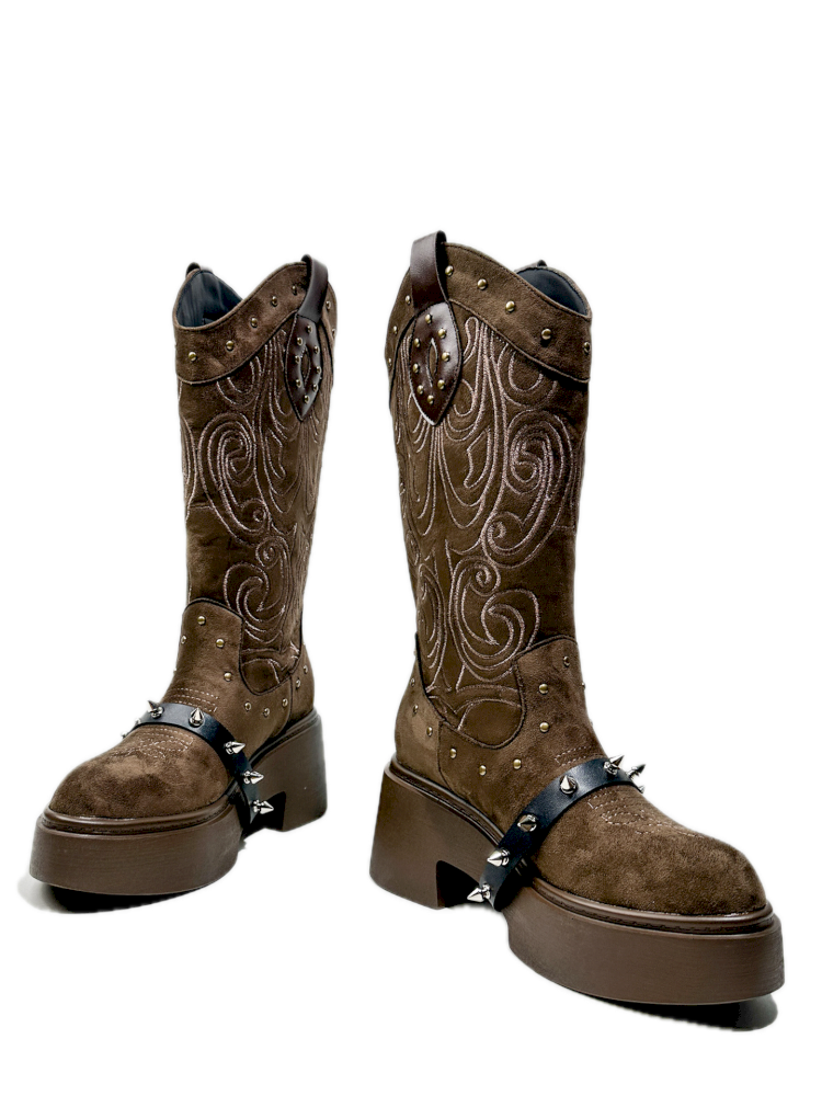 Thick Bottom Western Boots【s0000013764】