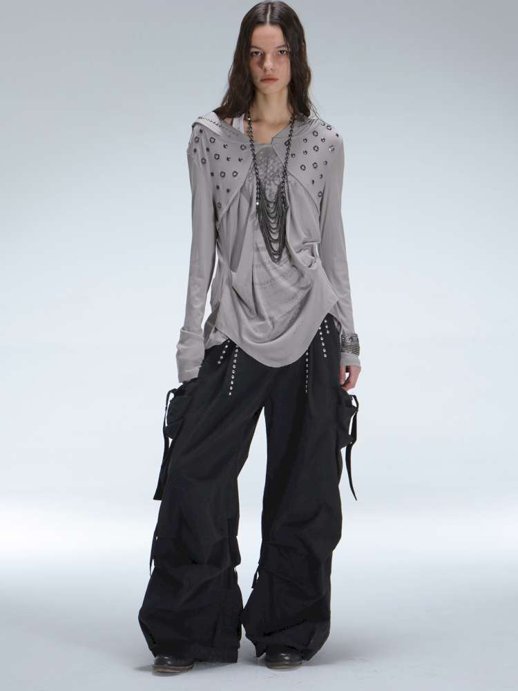 Armor Hooded Drape Lightweight T-Shirt【s0000014715】