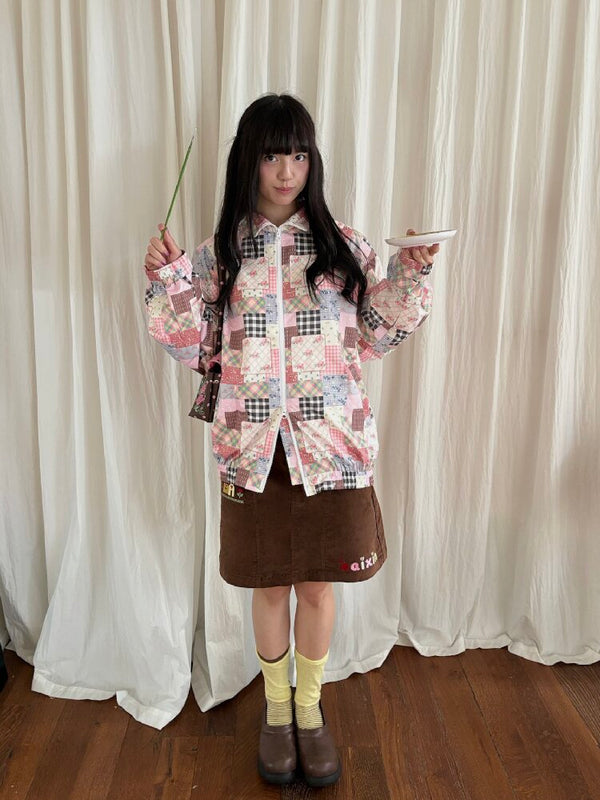 Patchwork Printed Loose Versatile Jacket【s0000019084】