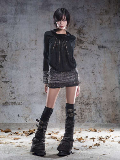 Pull-Over Collar Knit Dress【s0000014491】