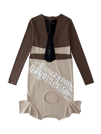 Printed Bondage Transforming Dress【s0000015143】
