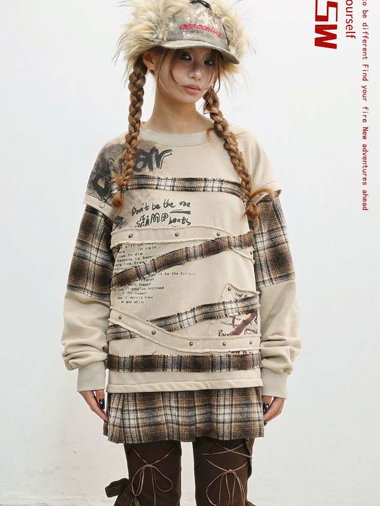 Wasteland Print Detachable Sweatshirt【s0000014831】