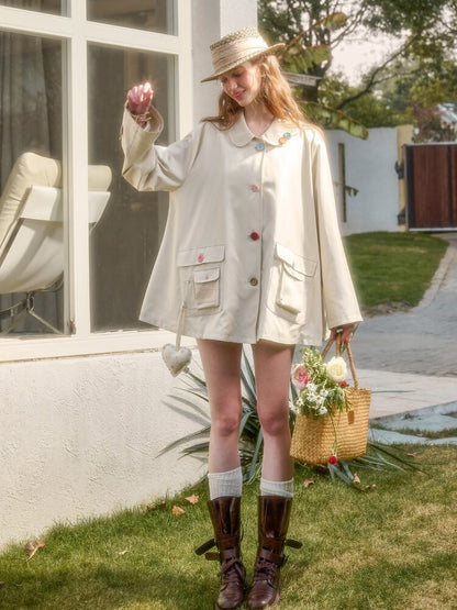 Cotton Silhouette Pocket Trench Coat【s0000015622】