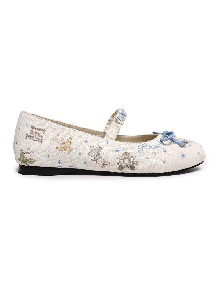 Bunny Adventure Print Ballet Shoe【s0000016128】