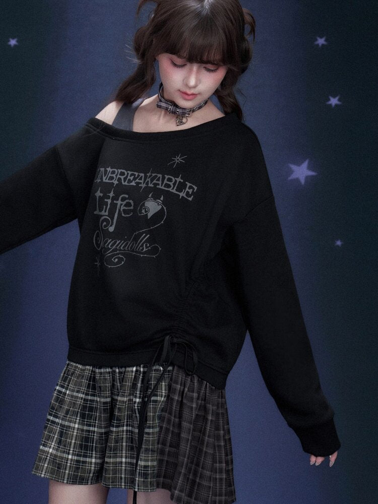 Dark Graffiti Fake Two Dress【s0000015466】