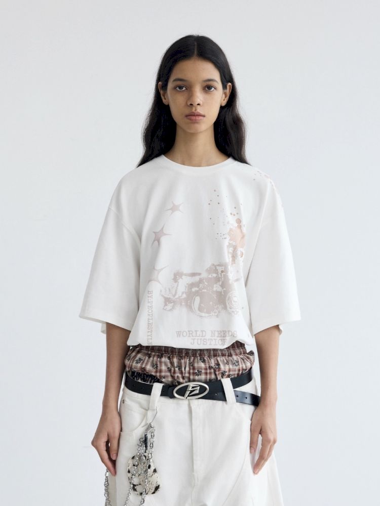 Ink Direct Printed Casual T-Shirt【s0000012475】