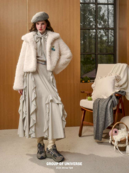 Organic Cotton Patchwork Floating Shirt Skirt【s0000014883】