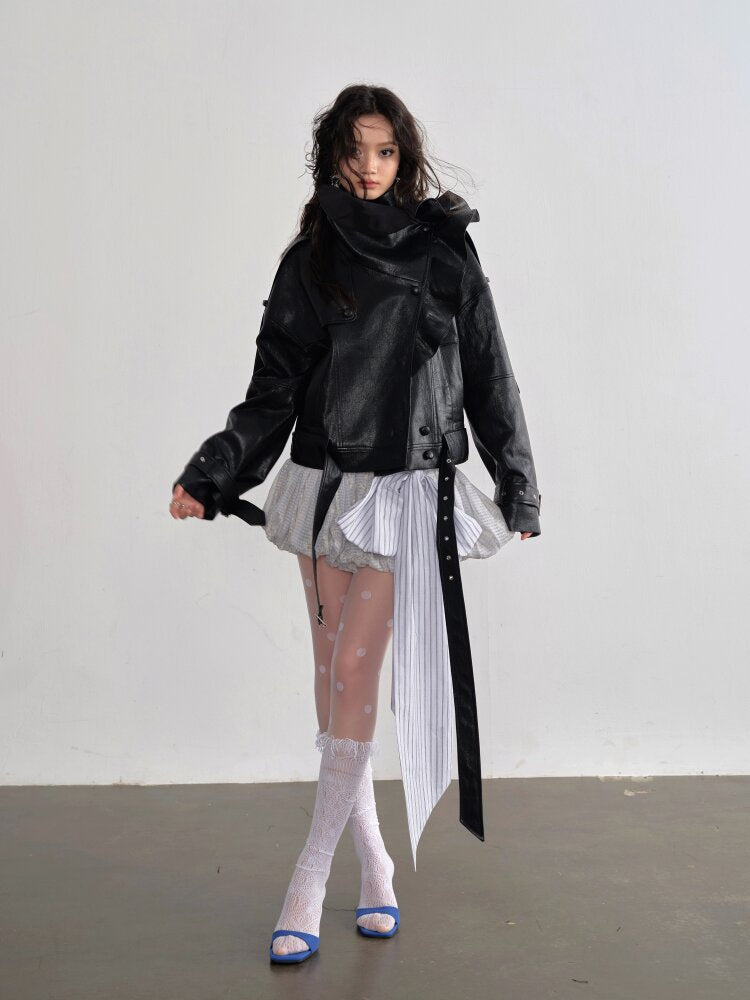 Embroidery Bow Lace Up Puffy Skirt【s0000015699】