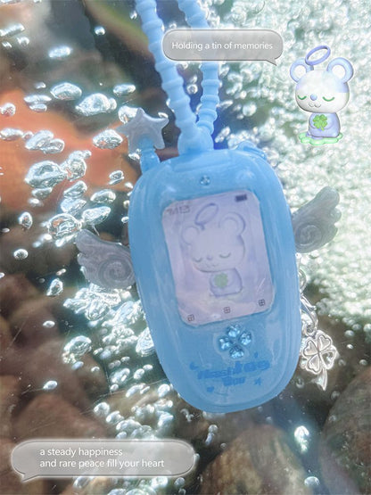 Clover Wings Angel Vintage Cell Phone Pendant【s0000012203】