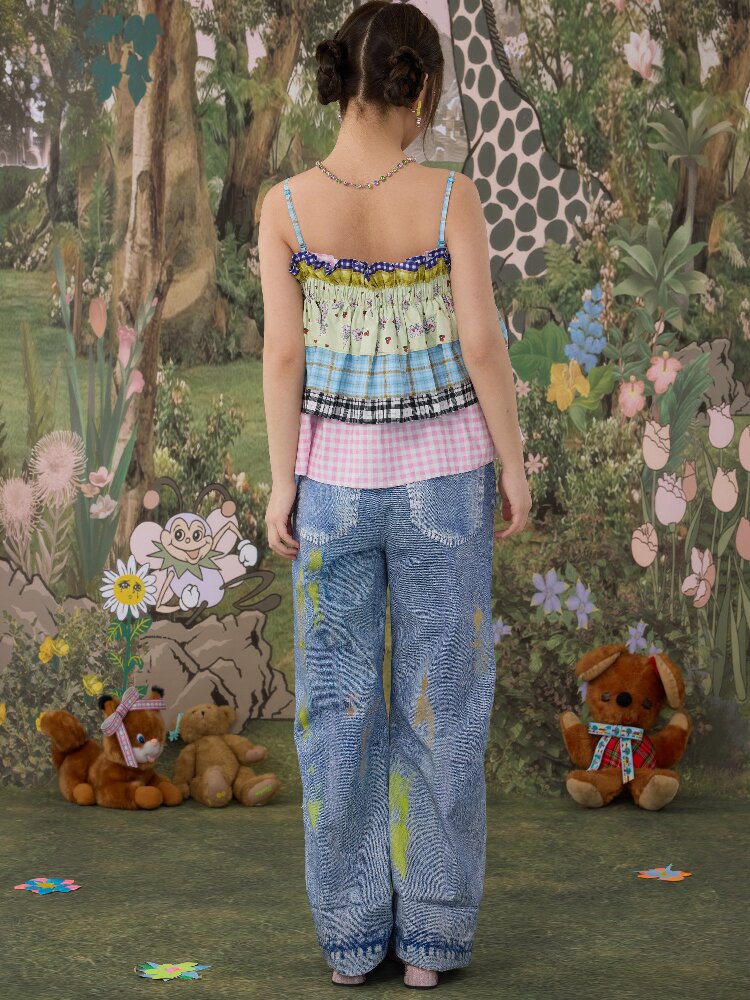 Plaid Bow Camisole Tank Skirt【s0000017118】
