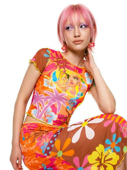 Summer Island Fitted Mermaid Dress【s0000017517】