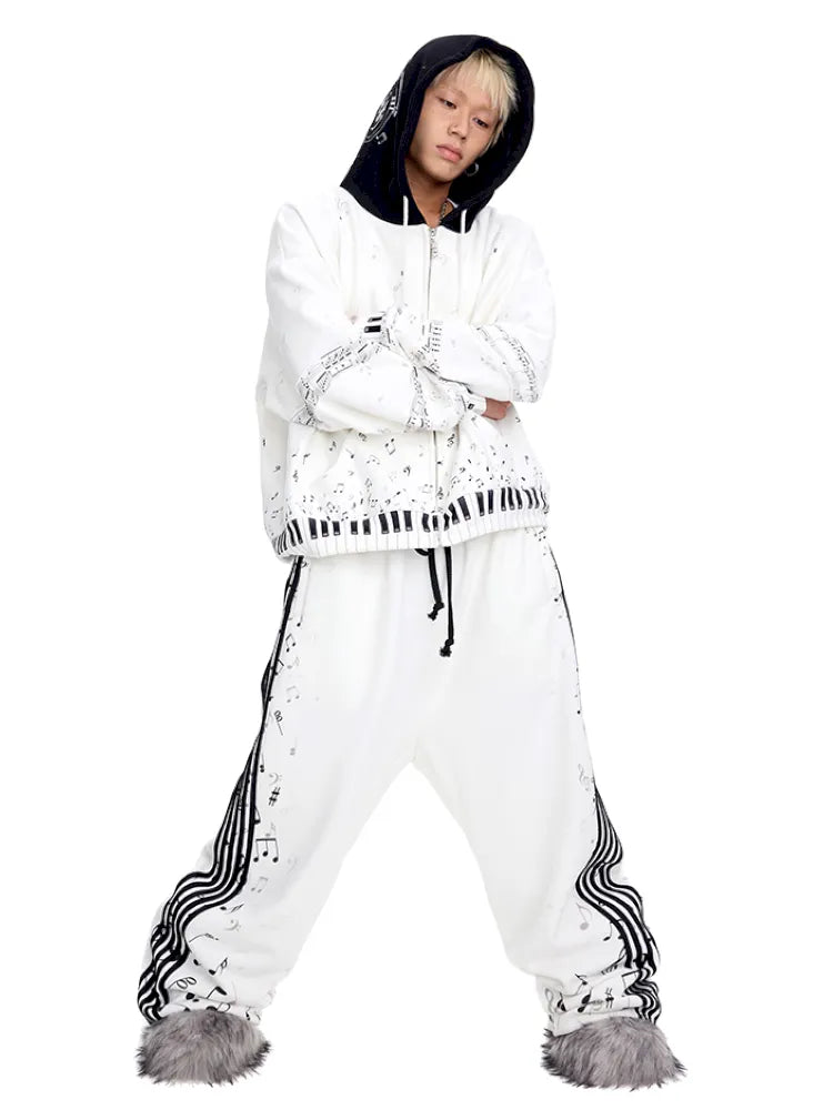 Headphones Embroidered Hoodie Jacket【s0000014098】