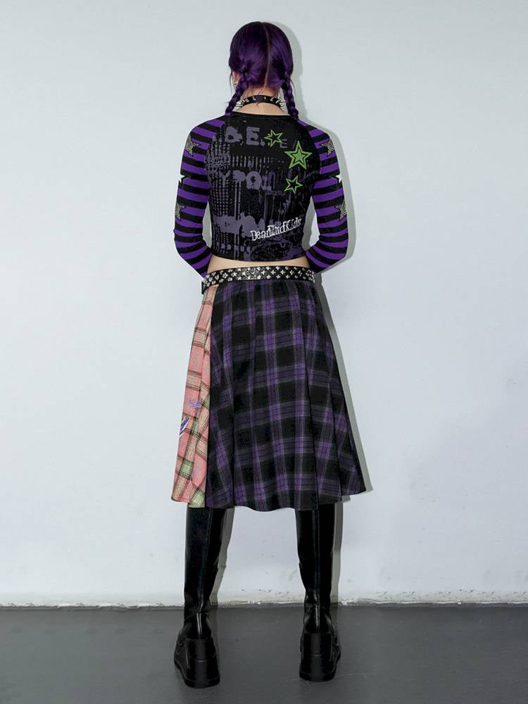 Vintage layered butt curtain skirt【s0000014378】