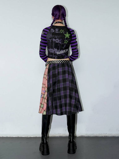 Vintage layered butt curtain skirt【s0000014378】