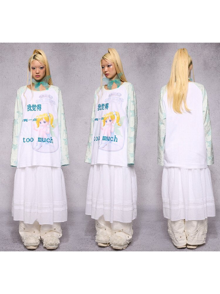 Elf Girl Printed Long Sleeve Top【s0000018731】