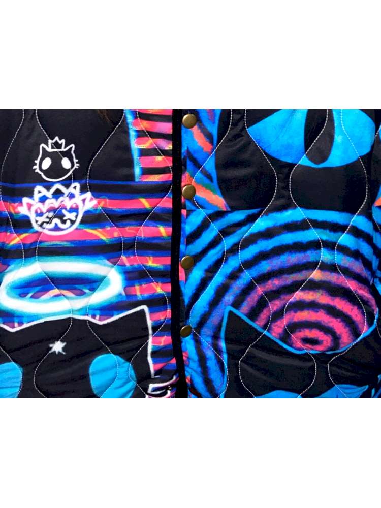 Striped Blue Cotton Jacket Coat【s0000015055】