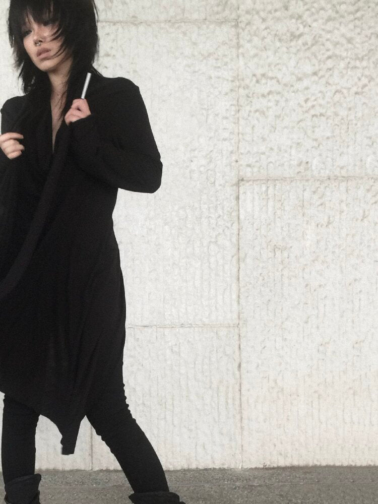 Stretched Lyocell Swaying Collar Cardigan【s0000019002】