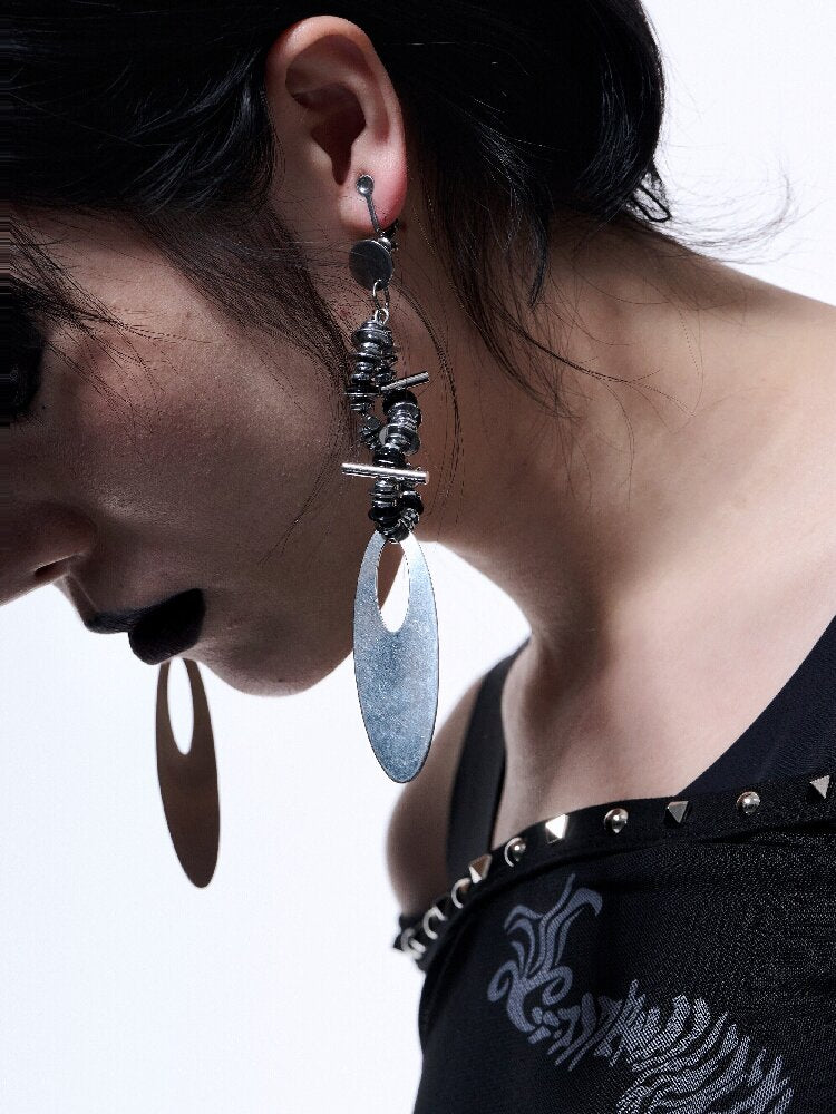 Dark Punk Mechanical Ear Clips Earrings【s0000018845】