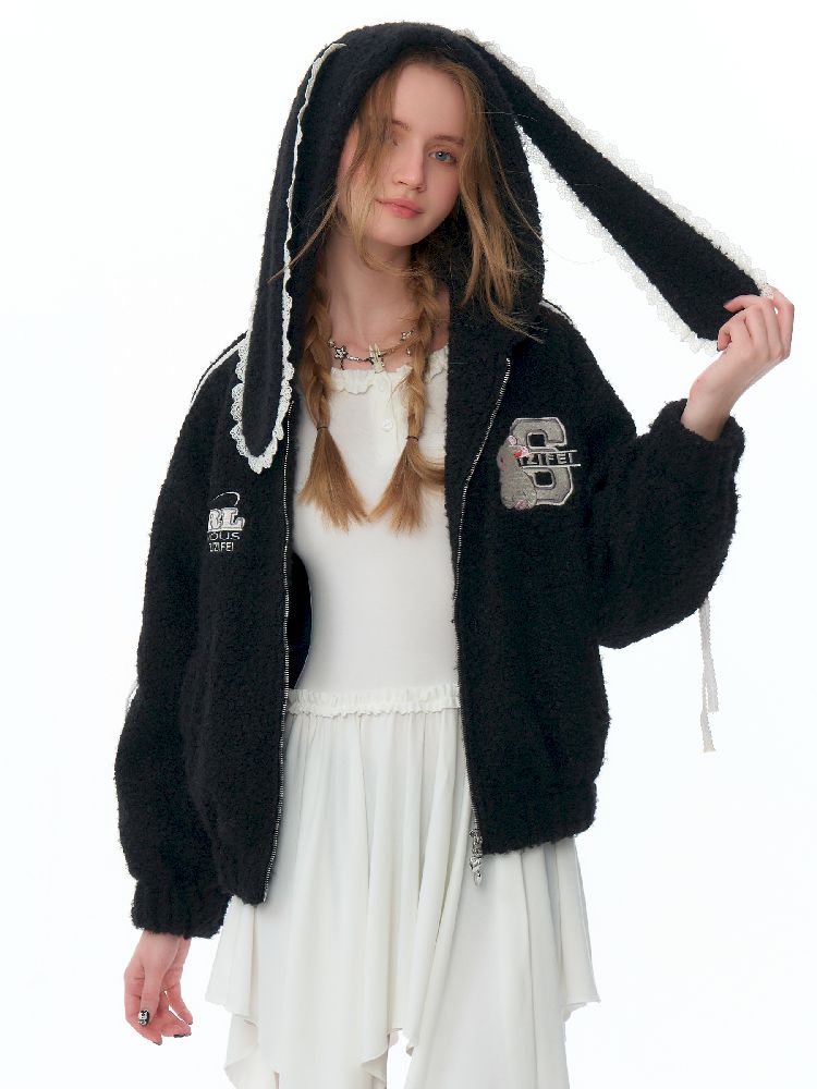 Hooded Rabbit Ears Short Jacket【s0000011500】